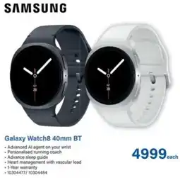 Incredible Connection SAMSUNG Galaxy Watch8 40mm BT offer