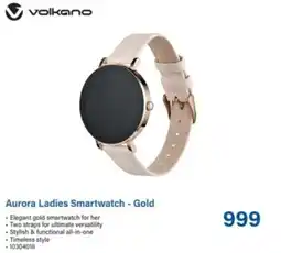 Incredible Connection Volkano Aurora Ladies Smartwatch - Gold offer