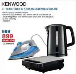 Incredible Connection KENWOOD 3-Piece Home & Kitchen Essentials Bundle offer