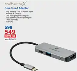 Incredible Connection volkanoX Core 3-in-1 Adaptor offer