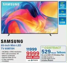 Incredible Connection SAMSUNG 65-inch Mini-LED TV 65M70H offer