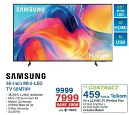 Incredible Connection SAMSUNG 55-inch Mini-LED TV 55M70H offer