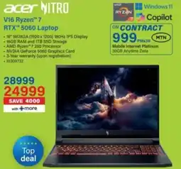 Incredible Connection acer NITRO V16 Ryzen™ 7 RTX™ 5060 Laptop offer