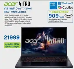Incredible Connection acer NITRO V15 Intel® Core™ 7-240H RTX™ 4050 Laptop offer