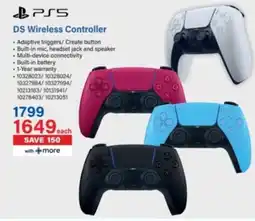 Incredible Connection PS5 DS Wireless Controller offer
