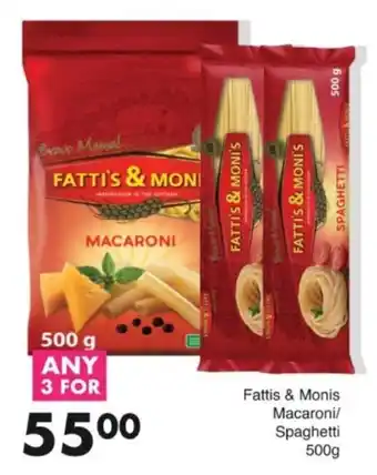 Save Hyper Fattis & Monis Macaroni/Spaghetti offer