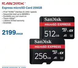 Incredible Connection SanDisk Express microSD Card 256GB offer