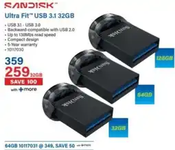 Incredible Connection Sandisk Ultra Fit USB 3.1 offer