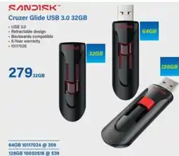 Incredible Connection Sandisk Cruzer Glide USB 3.0 offer