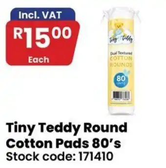 Tiny Teddy Round Cotton Pads 80's