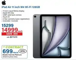 Incredible Connection iPad Air 11 inch M4 Wi-Fi 128GB offer