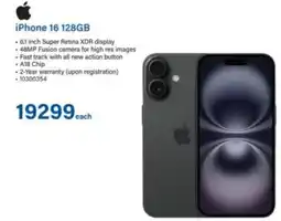 Incredible Connection iPhone 16 128GB offer