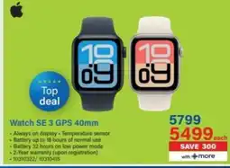Incredible Connection Apple Watch SE 3 GPS 40mm offer