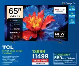 Incredible Connection TCL 65-inch QLED Google TV-65P8K offer