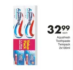 Save Hyper Aquafresh Toothpaste Twinpack offer