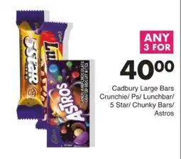 Save Hyper Cadbury Large Bars offer