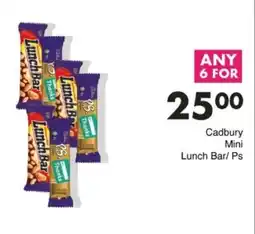 Save Hyper Cadbury Mini Lunch Bar offer