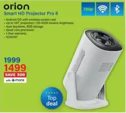 Incredible Connection Orion Smart HD Projector Pro 8 offer