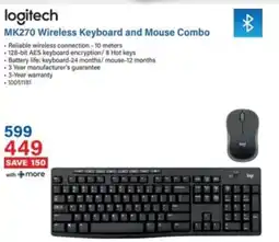 Incredible Connection Logitech MK270 Wireless Keyboard and Mouse Combo offer