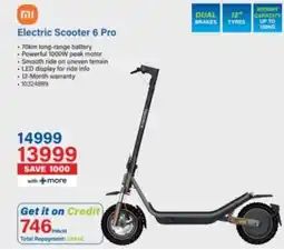 Incredible Connection Electric Scooter 6 Pro offer