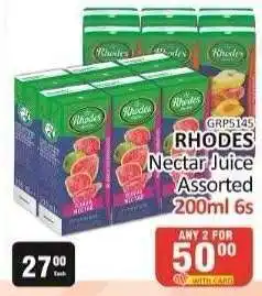 KitKat Cash and Carry RHODES Nectar Juice Assorted 200ml 6s offer