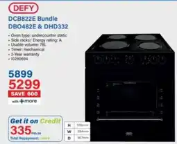 Incredible Connection DEFY DCB822E Bundle DBO482E & DHD332 offer