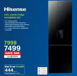 Incredible Connection Hisense 347L Combi Fridge offer