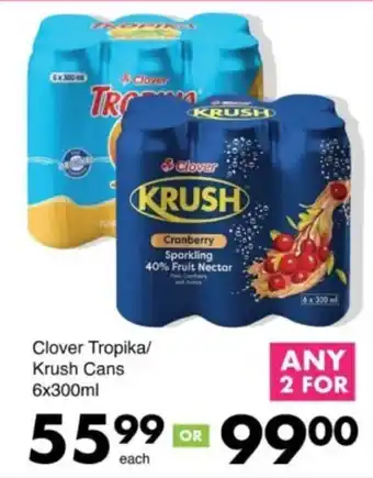 Save Hyper Clover Tropika/Krush Cans offer