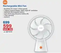Incredible Connection Rechargeable Mini Fan offer