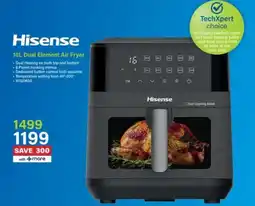 Incredible Connection Hisense 10L Dual Element Air Fryer offer