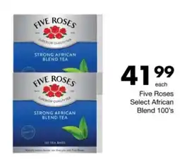Save Hyper Five Roses Select African Blend 100's offer