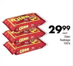 Save Hyper Glen Teabags 100's offer