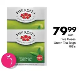 Save Hyper Five Roses Green Tea Bags offer