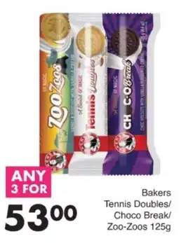 Save Hyper Bakers Tennis Doubles/Choco Break/Zoo-Zoos offer