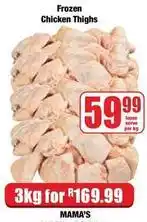 Boxer Mama's - frozen chicken thighs offer
