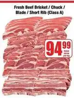 Boxer Fresh beef brisket / chuck / blade / short rib offer