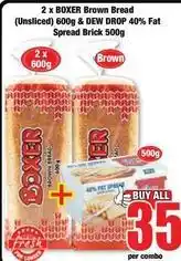 Boxer Boxer - brown bread (unsliced) & fat spread brick offer