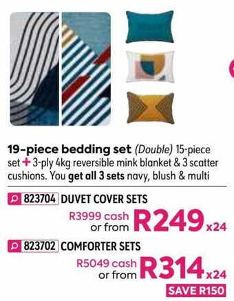 HomeChoice Comforter Sets offer