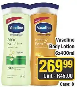 J&E Cash and Carry Vaseline Body Lotion offer