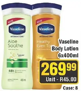 J&E Cash and Carry Vaseline Body Lotion offer
