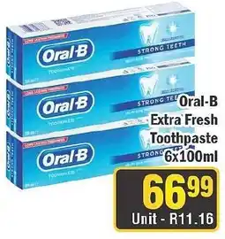 J&E Cash and Carry Oral-B Extra Fresh Toothpaste offer