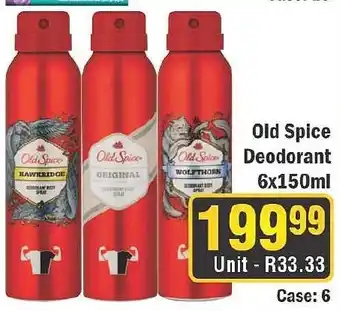 J&E Cash and Carry Old Spice Deodorant offer