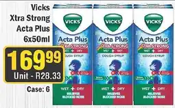 J&E Cash and Carry Vicks Acta Plus Xtra Strong Cough Syrup offer