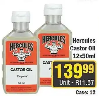 J&E Cash and Carry Hercules Castor Oil offer