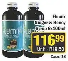 J&E Cash and Carry Flumix Ginger & Honey Syrup offer