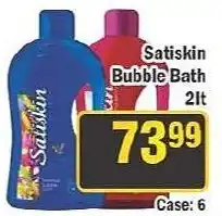 J&E Cash and Carry Satiskin Bubble Bath offer