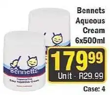 J&E Cash and Carry Bennets Aqueous Cream offer
