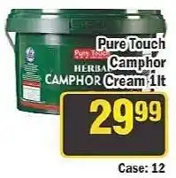 J&E Cash and Carry Pure Touch Herbal Camphor Cream offer