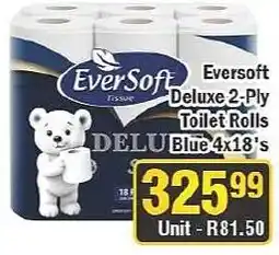 J&E Cash and Carry EverSoft Deluxe 2-Ply Toilet Rolls offer