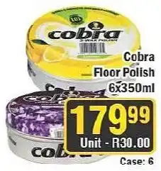 J&E Cash and Carry Cobra Floor Polish offer